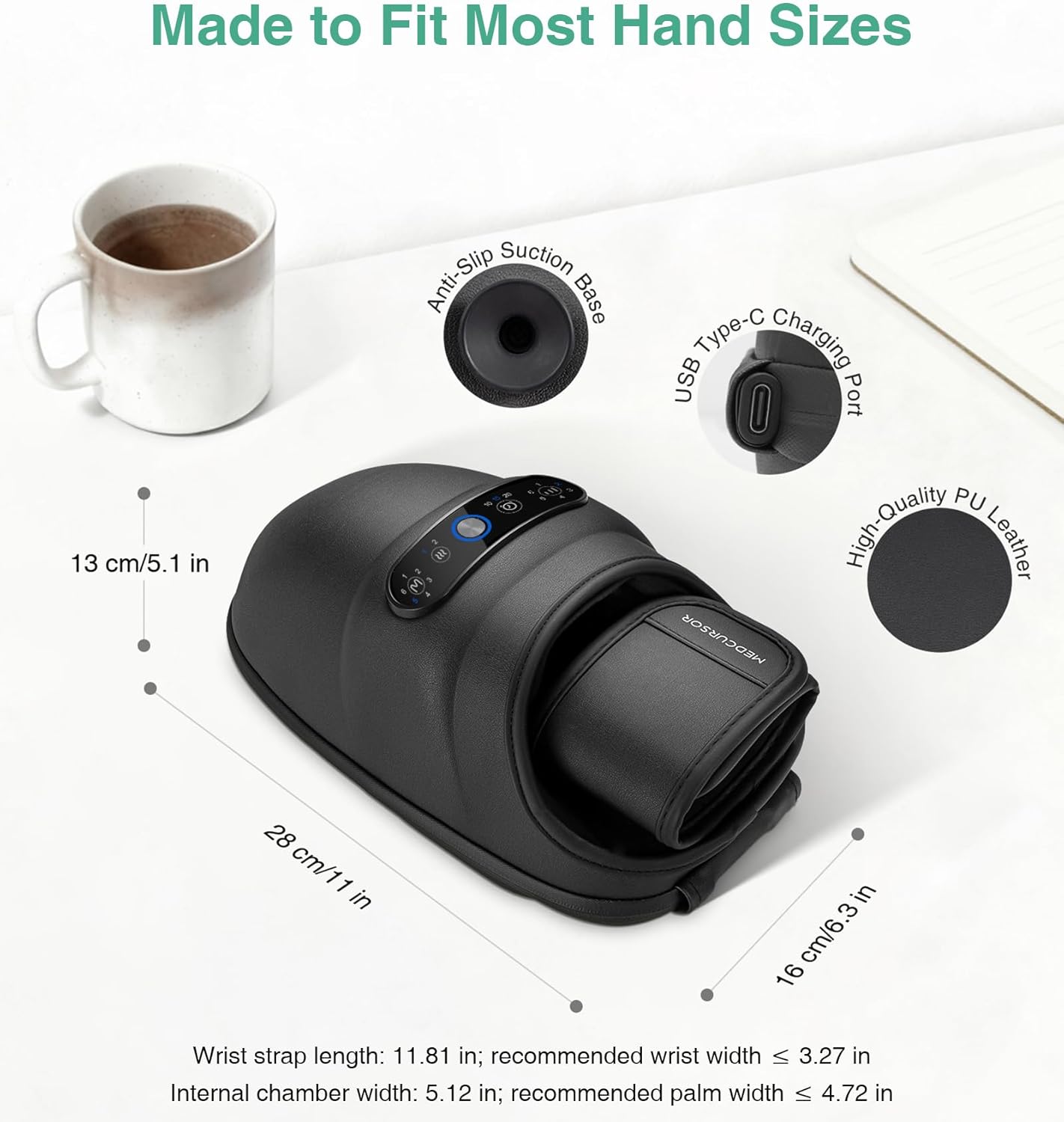 Premium Hand Massager with Heat Therapy