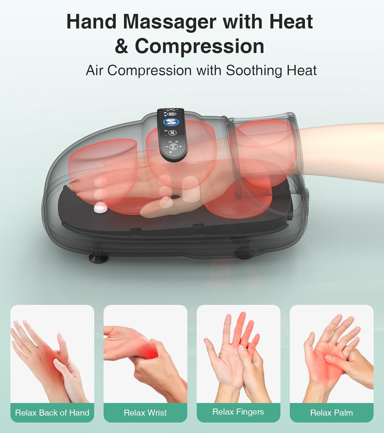 Premium Hand Massager with Heat Therapy