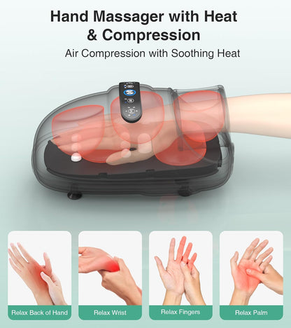 Premium Hand Massager with Heat Therapy