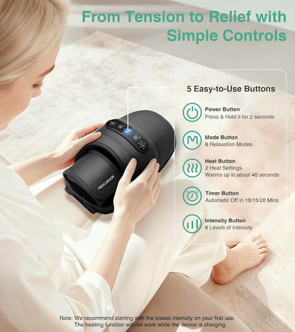 Premium Hand Massager with Heat Therapy